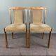 Set of 4 vintage wooden dining chairs 60s