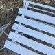 2 Folding metal bistro chairs for brasserie, beer, café, terrace, Brasserie