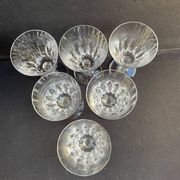 6 verres à vin baccarat service côte d’azur -taille n°3 - estampillés