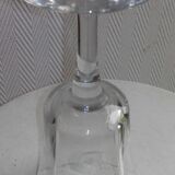 Old wine glass in baccarat crystal model art deco ht 14,5 cm