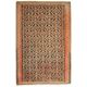 Rare Antique Rust Kilim Rug Floral Geometric Wool Carpet