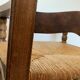 2 mulched armchairs in turned wood
