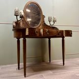 Coiffeuse En Placage De Loupe Estampillée Georges Guerin Faubourg St Antoine Paris