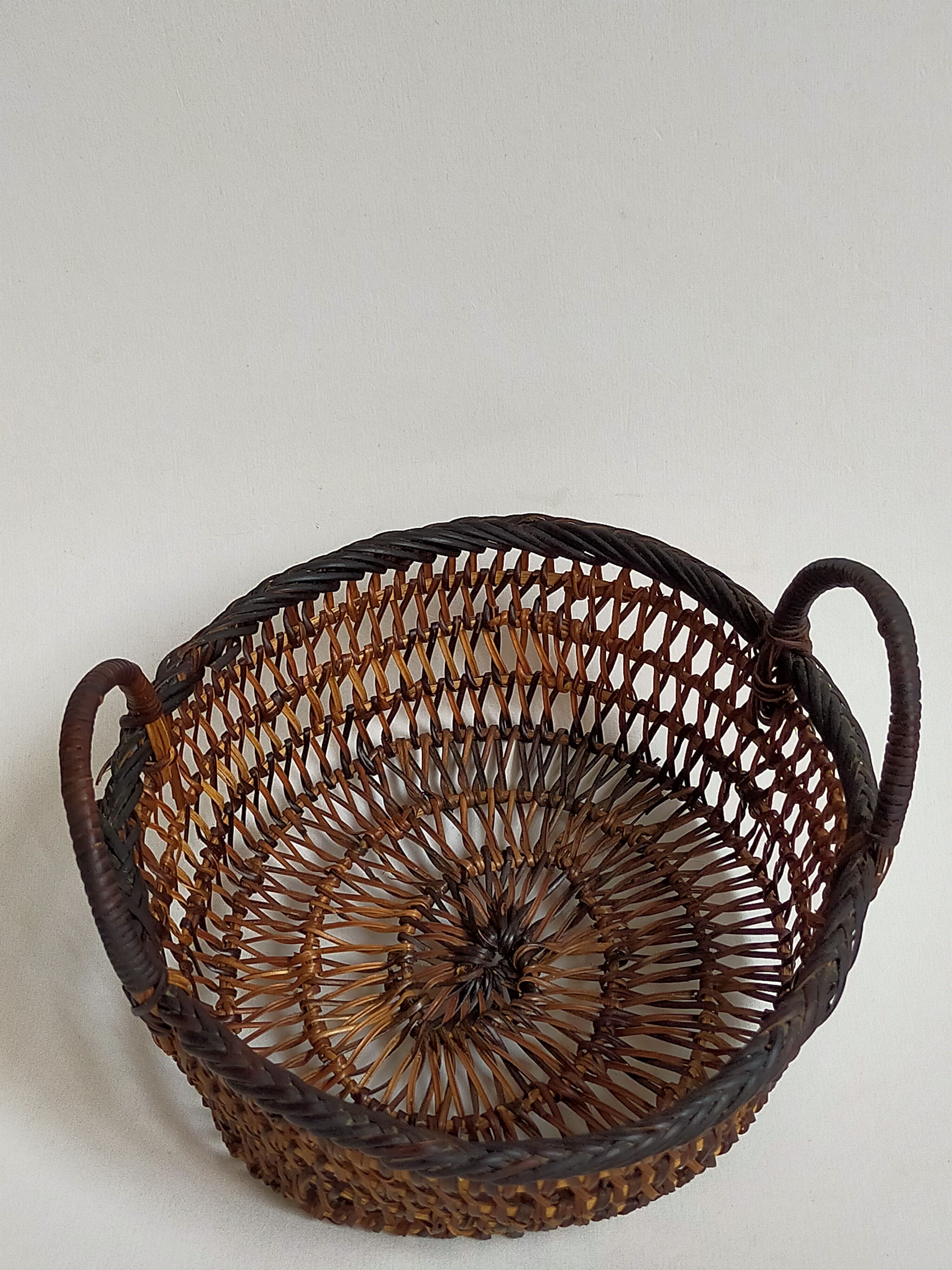 Set of three old thumbnail bins