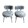 Grey moumoute chairs
