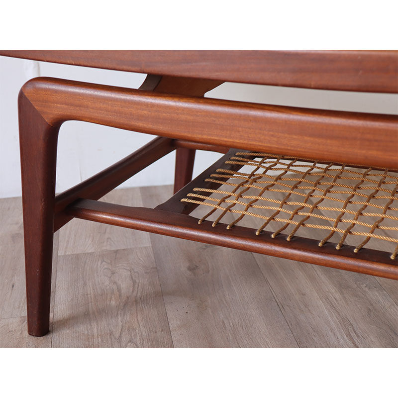 Scandinavian teak coffee table Samcom 1960 edition