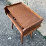 Bedside table with compass feet