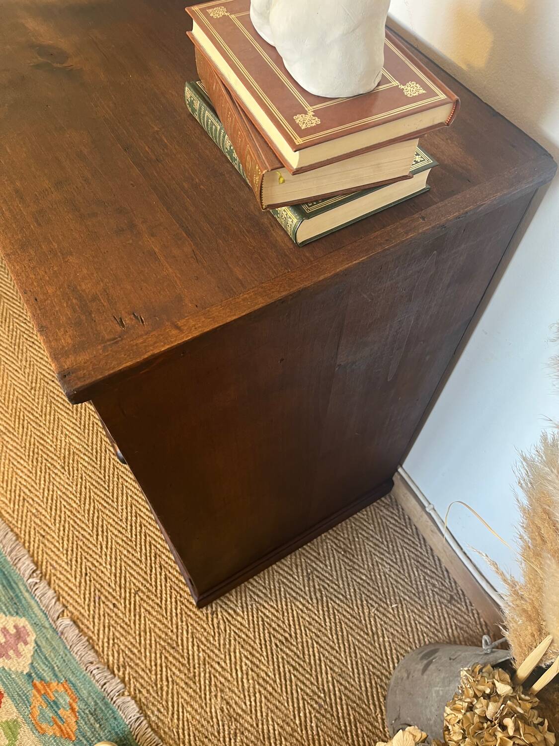 Vintage wooden architect's professional furniture