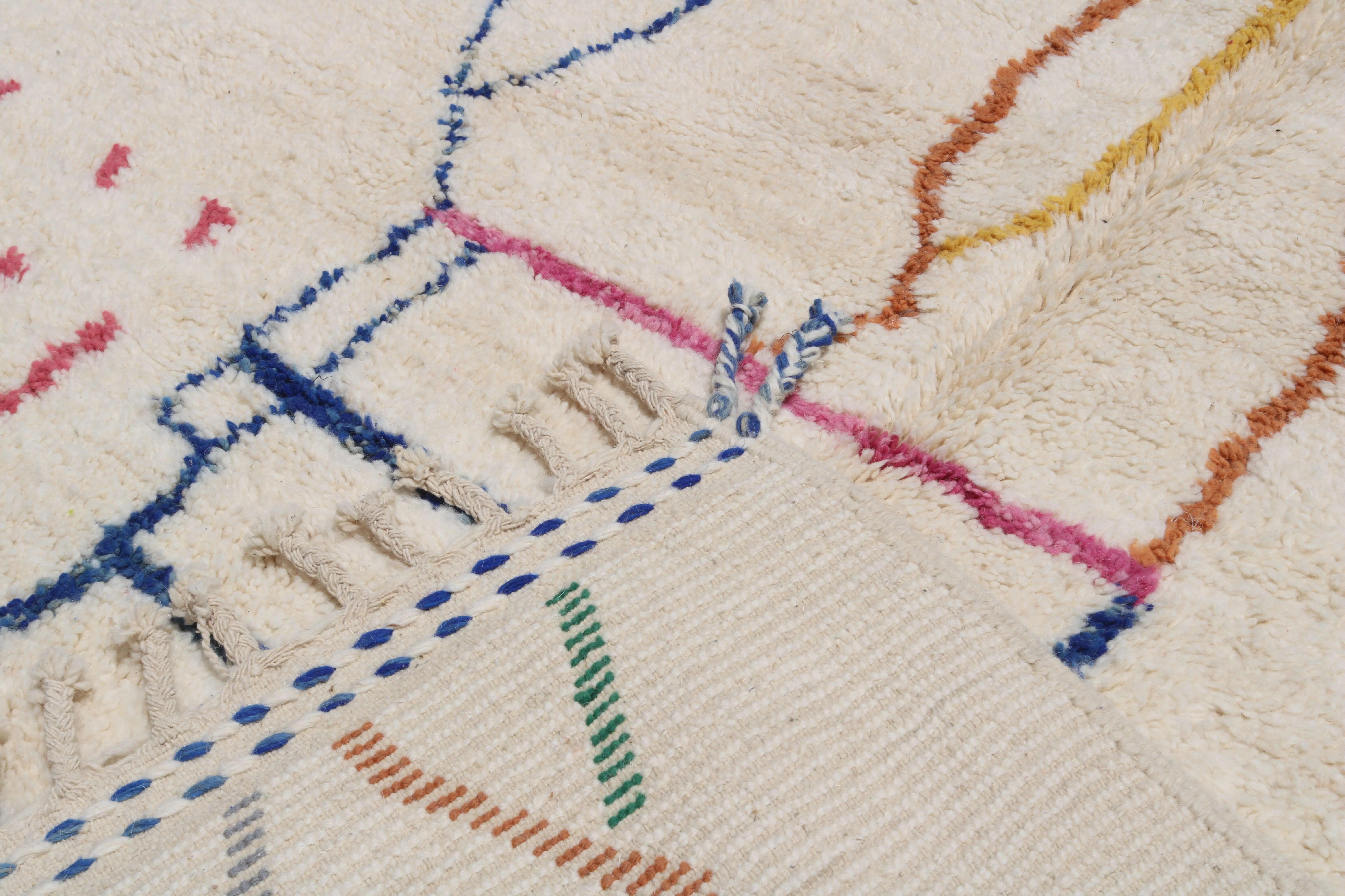 Large handmade colourful rug, 305 x 205 cm - G1082