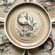 Flat plates Sarreguemines Fish Granville