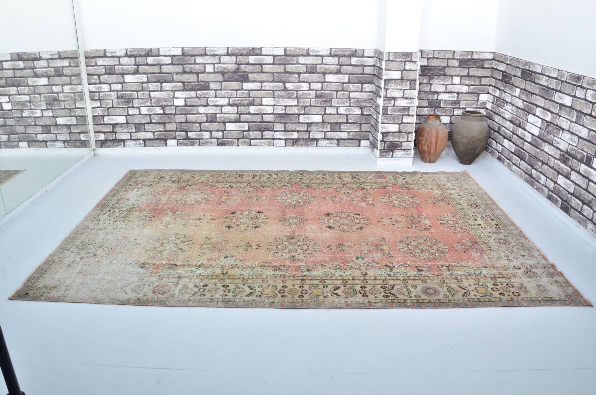 Tapis vintage turc Oushak sku 3306