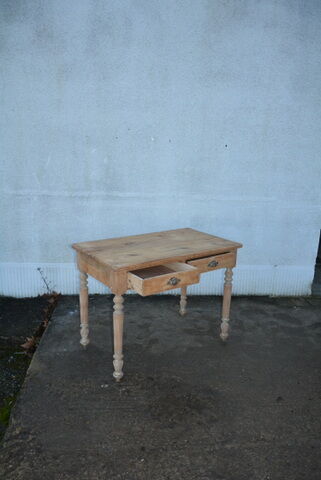 Natural wood table