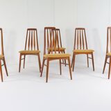 Set van 6 eetkamerstoelen Eva - Niels Koefoed  'Lindeskovs'