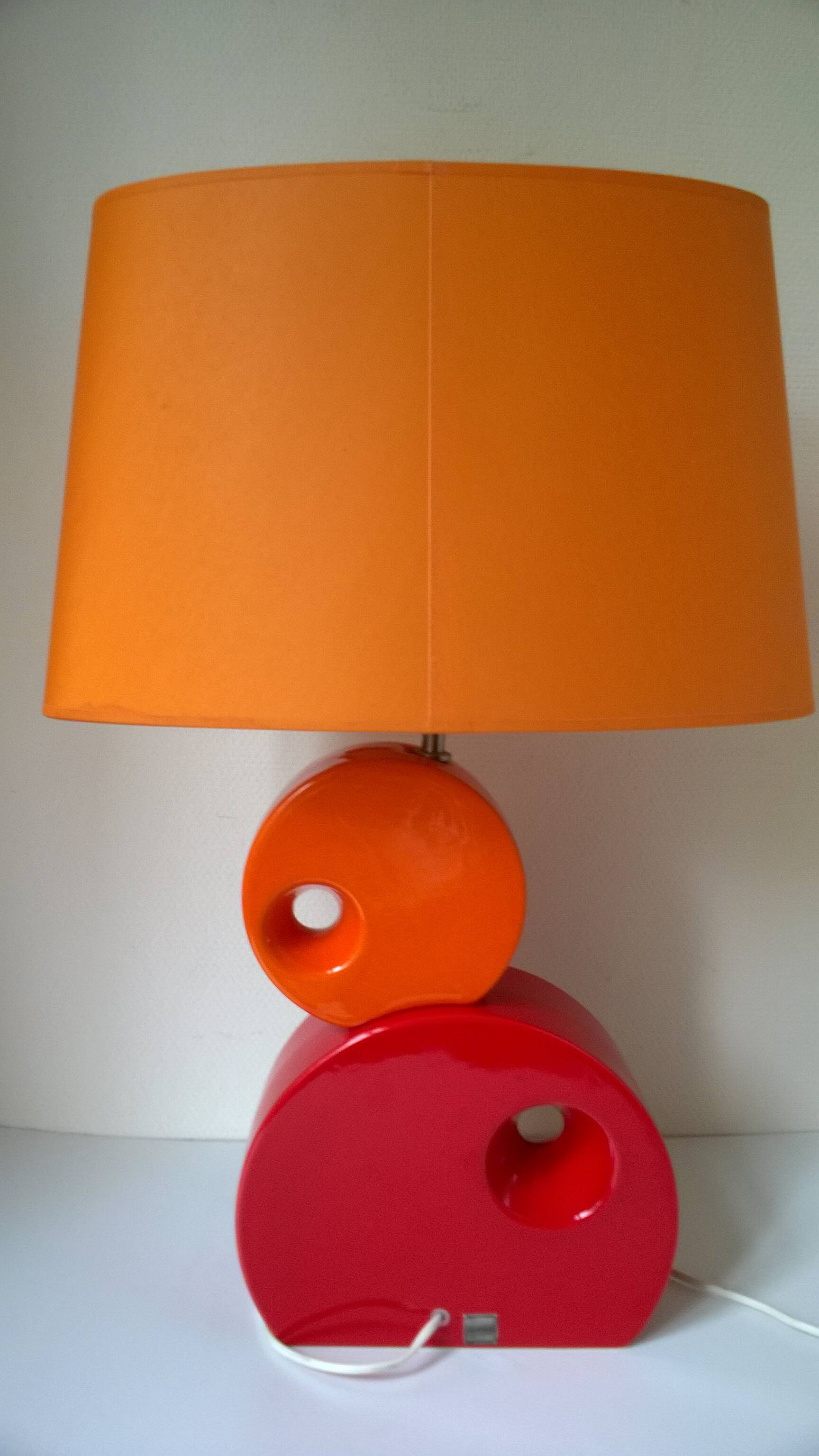 Ceramic table lamp by Louis Drimmer, France 1980