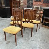 Lot of 6 chairs 60s