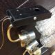 Pair of brass sconces and tulip glass 60
