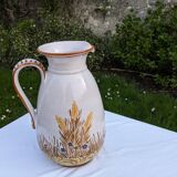 Large rustic ceramic pitcher