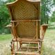 Chaise longue rotin et osier début 1900