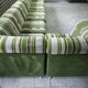 Large 7 piece modular / sectional sofa in striped upholstery, Germany, 70s