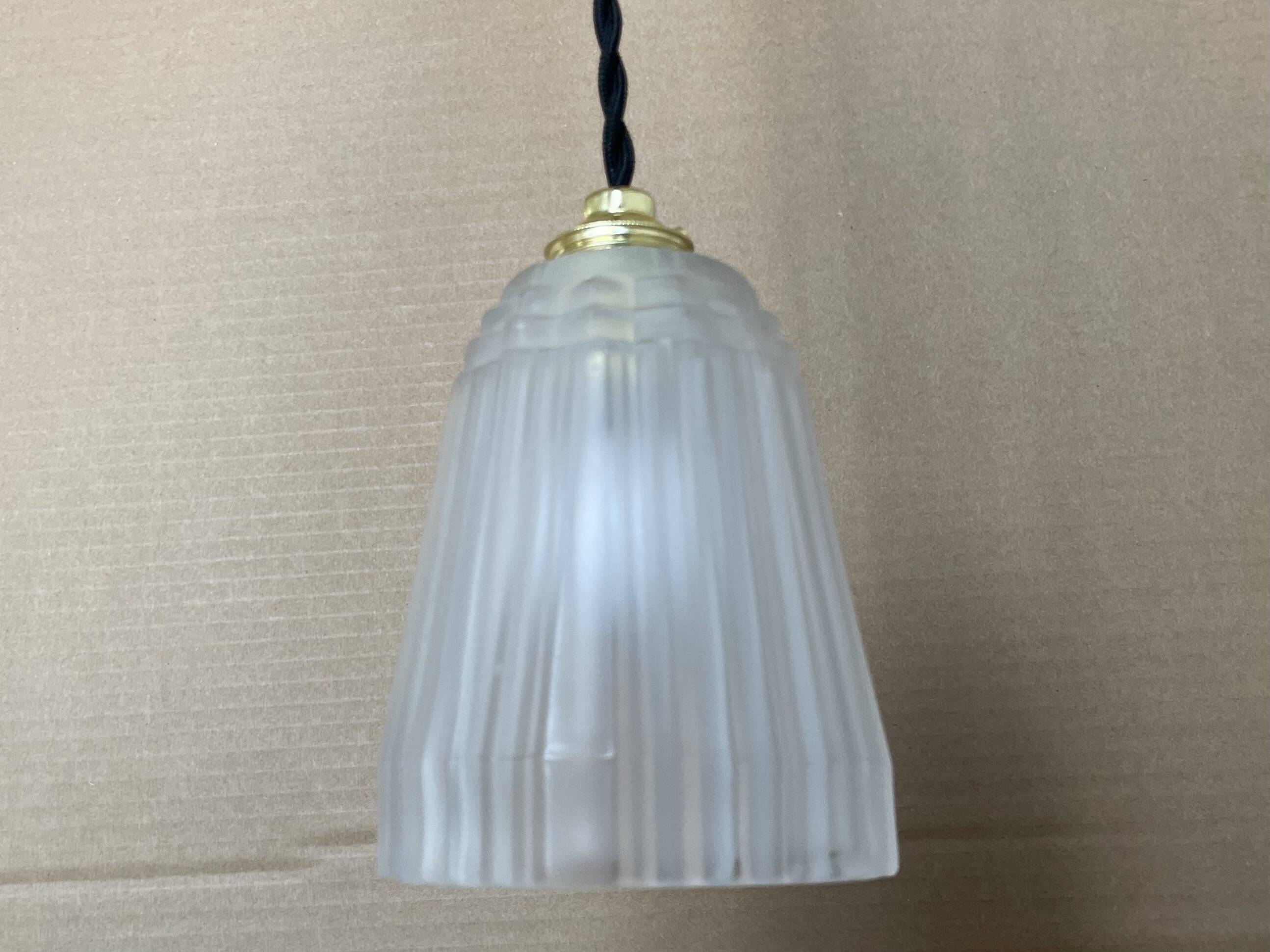 Small antique Art Deco pendant light