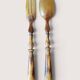 Silver-plated salad servers