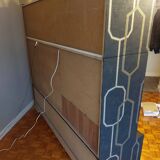 Meuble living "art déco " en bois