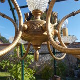 Golden chandelier