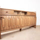Large sideboard in Oak and Danikowski ceramics, Guillerme and Chambron.