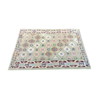 Large flat carpet Durhi India 317x482 cm