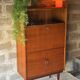Armoire secrétaire vintage scandinave en teck, 1960