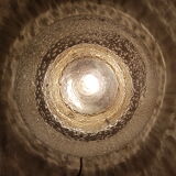 Ceiling light bubble glass and chrome