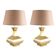 Hollywood regency set of 2 table lamps mod. Piramide, High Society Italy 70