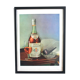 Cognac Polignac and pipe vintage original advertising poster 1950s