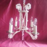 Luminaire lustre cristal vintage ancien luxe de la lustrerie mathieu france