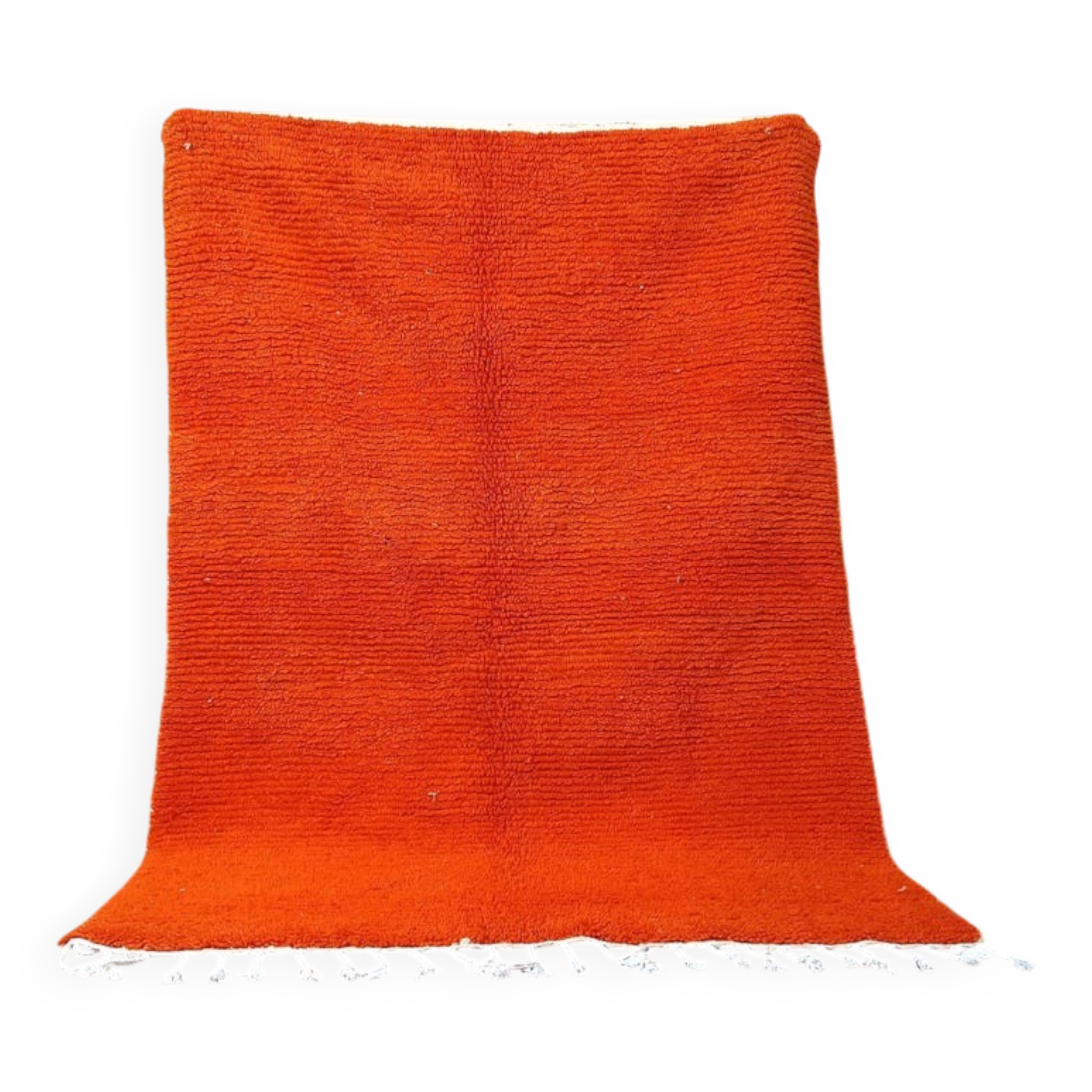 Handwoven Berber rug, traditionally woven, size 150 x 250 cm, orange