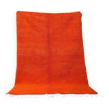 Handwoven Berber rug, traditionally woven, size 150 x 250 cm, orange