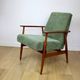 Armchair 'Lis', 1970s olive green design by Henryk Lis - 2 pieces available
