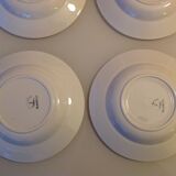 Six assiettes creuses decor Claudius des faienceries de Badonviller, années 50/60