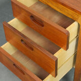 Vintage German design desk by Hartmut Lohmeyer for Wilkhahn with 6 drawers