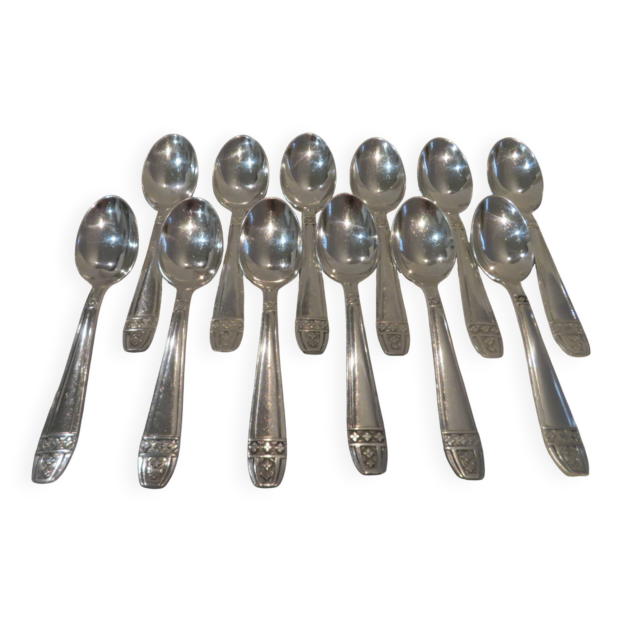 12 silver-plated coffee spoons, AR Grand Prix Monaco, 13.7 cm