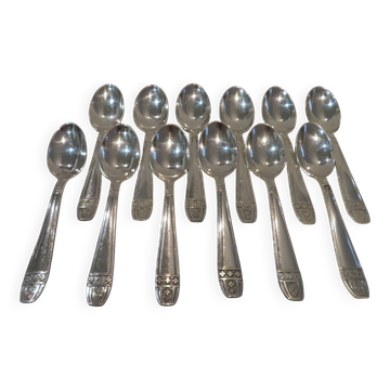 12 silver-plated coffee spoons, AR Grand Prix Monaco, 13.7 cm