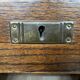 Minister's desk in solid oak with marquetry 1930s