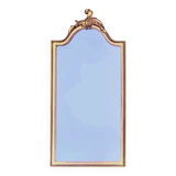 Ancien miroir Deknudt en résine dorée - 70 x 34 cm