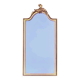 Antique Deknudt mirror in golden resin - 70 x 34 cm