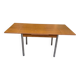 Table de cuisine extensible en bois et acier Cuisines You France 1980
