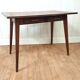 Vintage desk feet compass solid oak