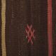 Vintage Turkish kilim, handwoven, 160x380 cm.