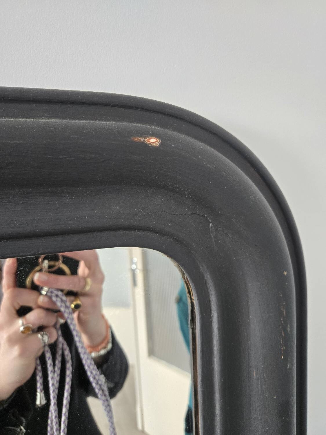 Louis Philippe Black Mirror 150x84 cm