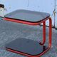 tubular and glass side table from the 1980s