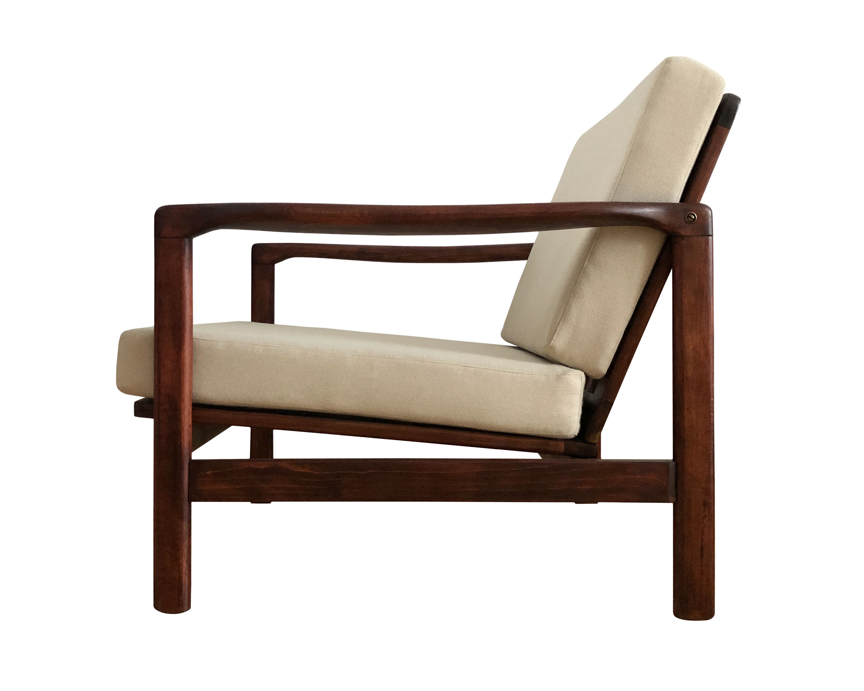 Beige B-7752 Lounge Chair by Zenon Bączyk for Swarzędzkie Fabryki Mebli, 1960s